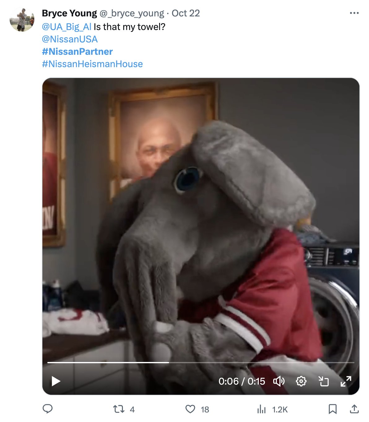 Bryce Young tweet to Big Al