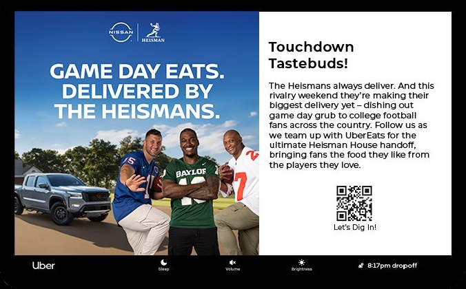 Game Day Eats Delivered By The Heismans Tablet